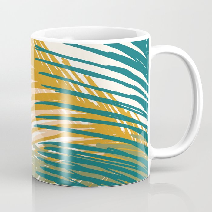 Golden Hour Palms Modern Botanical Coffee Mug Gallery Image 1