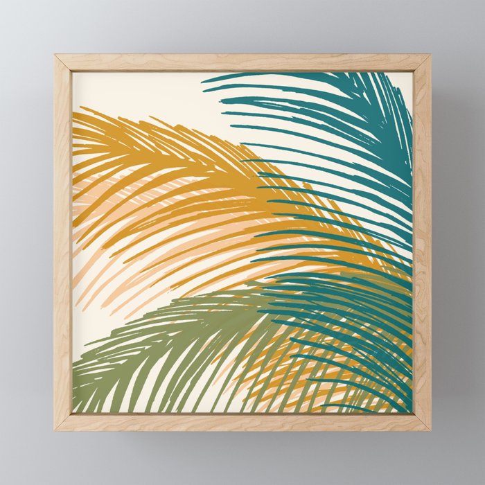 Golden Hour Palms Modern Botanical Mini Art Print Gallery Image 1