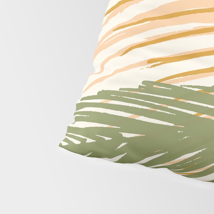 Golden Hour Palms Modern Botanical Pillow Sham Gallery Image 4