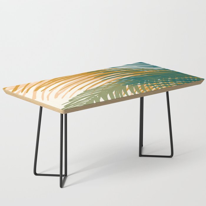 Golden Hour Palms Modern Botanical Coffee Table Gallery Image 1