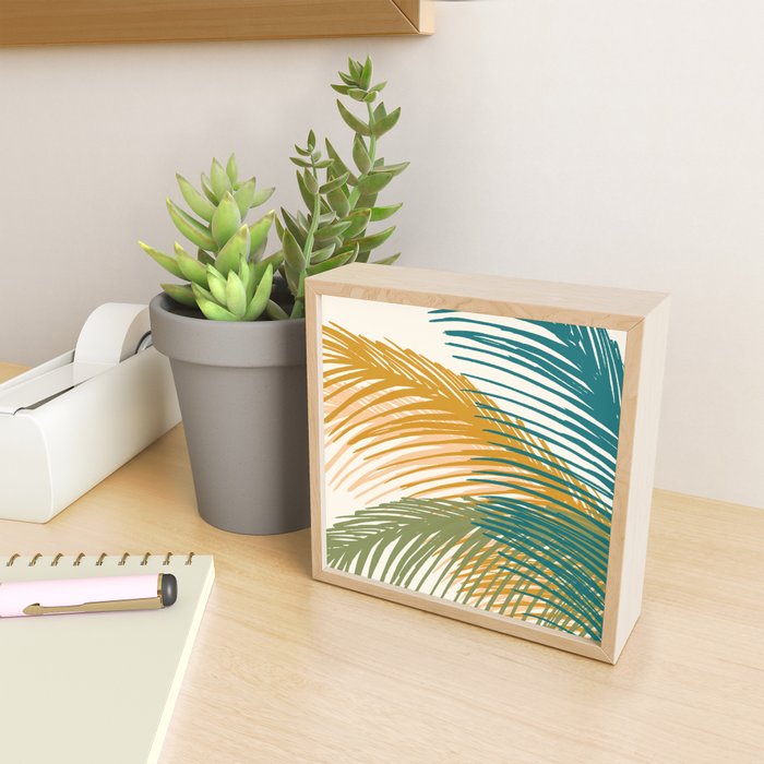 Golden Hour Palms Modern Botanical Mini Art Print Gallery Image 2