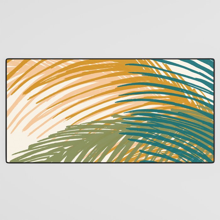 Golden Hour Palms Modern Botanical Desk Mat Gallery Image 3