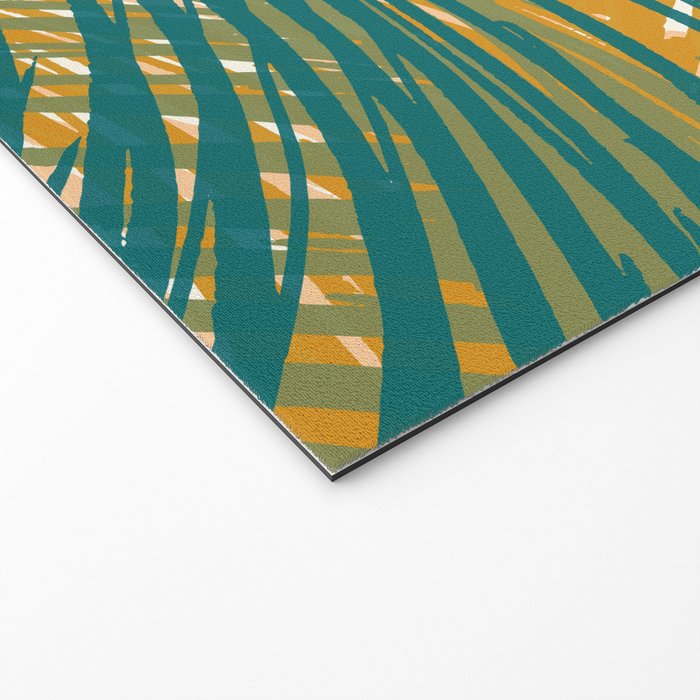 Golden Hour Palms Modern Botanical Welcome Mat Gallery Image 2