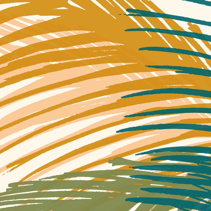 Golden Hour Palms Modern Botanical Coffee Mug Gallery Image 2
