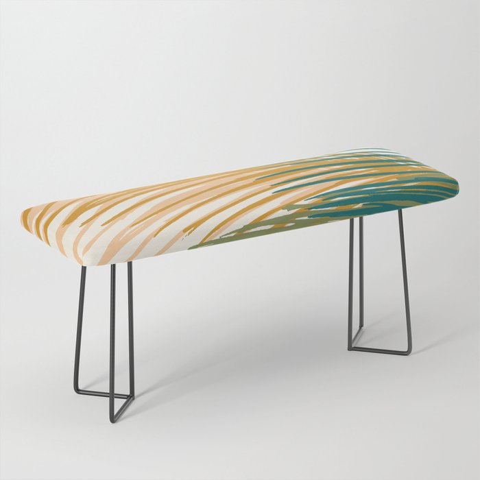 Golden Hour Palms Modern Botanical Bench Gallery Image 1