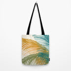Golden Hour Palms Modern Botanical Tote Bag Gallery Image 2