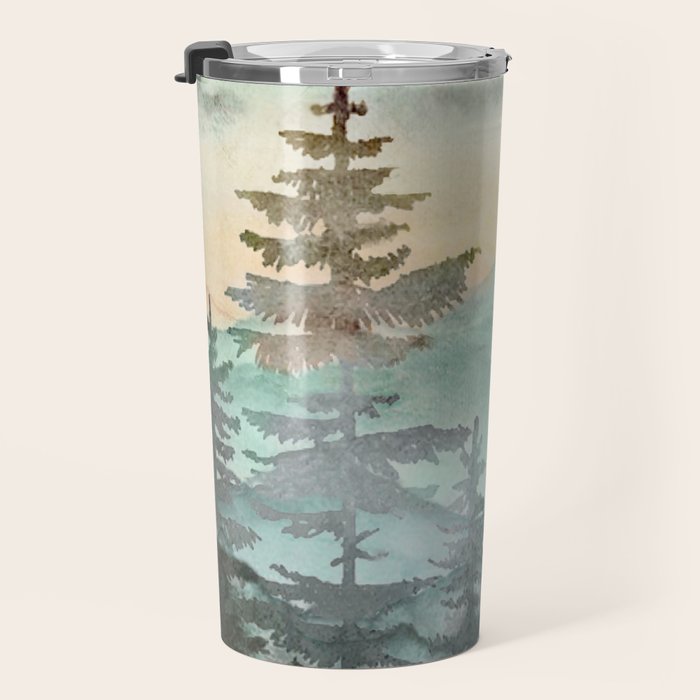 Pine Trees Travel Mug Gallery Image 3