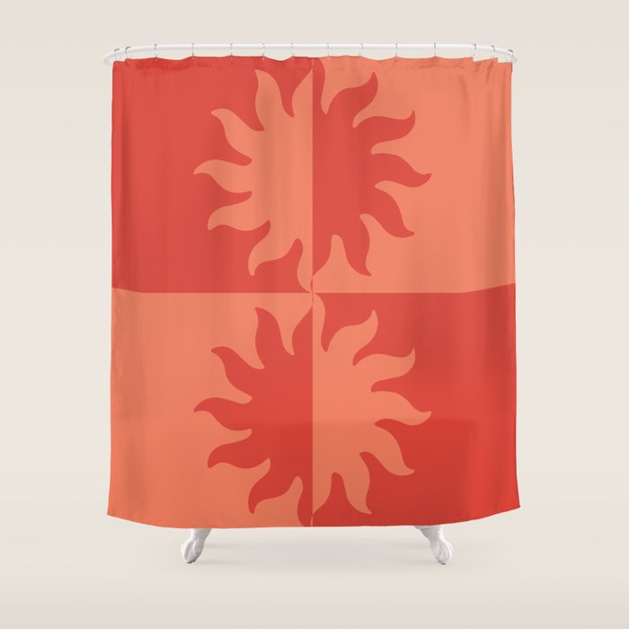 Burning Sun Shower Curtain Gallery Image 1