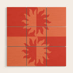 Burning Sun Wood Wall Art Gallery Image 1