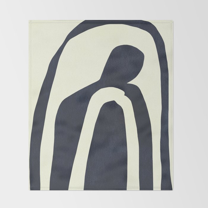Abstract shapes 03  Throw Blanket Gallery Image 2