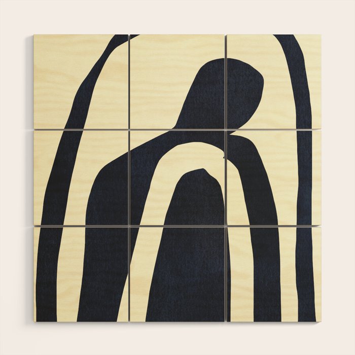Abstract shapes 03  Wood Wall Art Gallery Image 1
