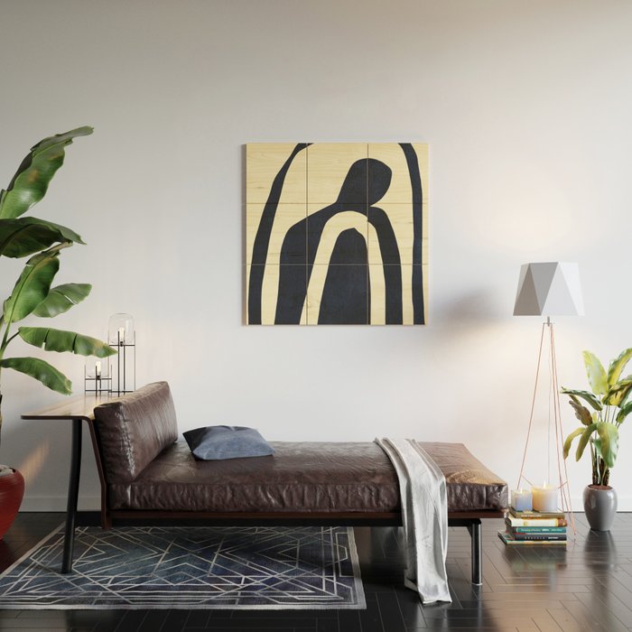 Abstract shapes 03  Wood Wall Art Gallery Image 2