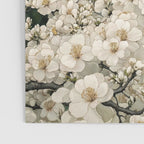 Japanese Floral Wall Art Mountain Poster Sage Green Wabi Sabi japandi  botanical Flower Painting Poster Gallery Image 3
