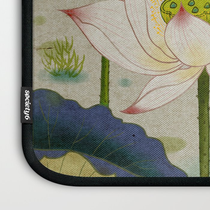 Lotus flowers B - Minhwa-Korean traditional/folk art Laptop Sleeve Gallery Image 3