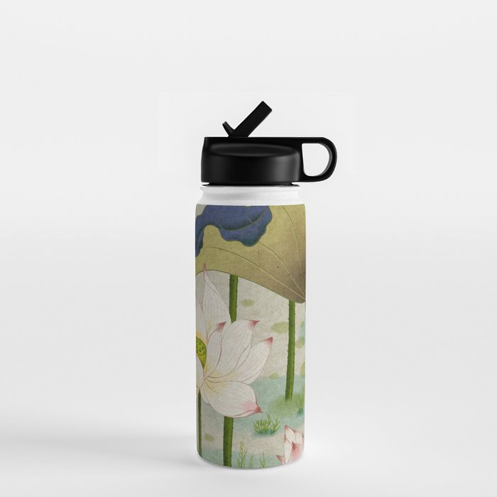 Lotus flowers B - Minhwa-Korean traditional/folk art Water Bottle Gallery Image 1