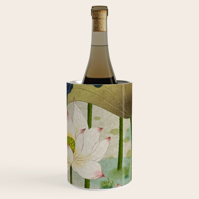Lotus flowers B - Minhwa-Korean traditional/folk art Wine Chiller Gallery Image 1