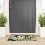 Lotus flowers B - Minhwa-Korean traditional/folk art Welcome Mat Gallery Image 3