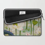 Lotus flowers B - Minhwa-Korean traditional/folk art Laptop Sleeve Gallery Image 2
