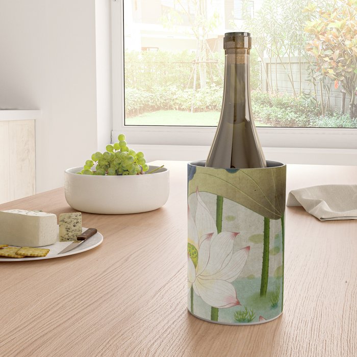 Lotus flowers B - Minhwa-Korean traditional/folk art Wine Chiller Gallery Image 4