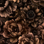 Nocturnal Twilight Brown Petals Floral Elegance Coffee Mug Gallery Image 2
