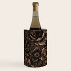 Nocturnal Twilight Brown Petals Floral Elegance Wine Chiller Gallery Image 2