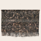 Nocturnal Twilight Brown Petals Floral Elegance Wall Hanging Gallery Image 1