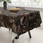 Nocturnal Twilight Brown Petals Floral Elegance Tablecloth Gallery Image 3