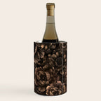 Nocturnal Twilight Brown Petals Floral Elegance Wine Chiller Gallery Image 1