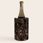 Nocturnal Twilight Brown Petals Floral Elegance Wine Chiller Gallery Image 3