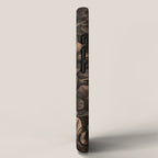 Nocturnal Twilight Brown Petals Floral Elegance iPhone Case Gallery Image 2