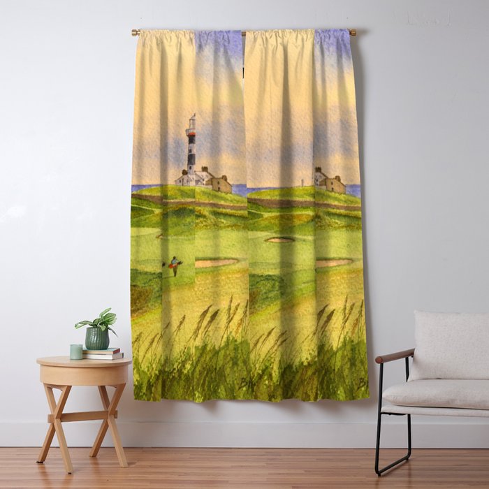 Old Head Golf Course Ireland Hole 4 Window Curtain Gallery Image 1