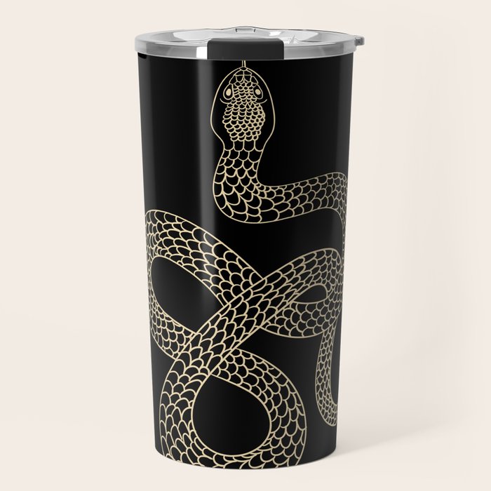 Vintage line snake Travel Mug Gallery Image 1