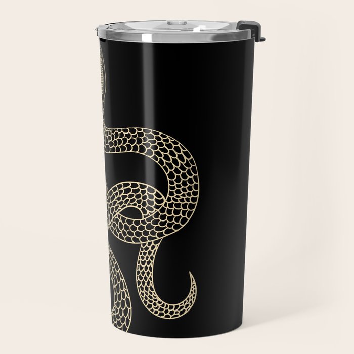 Vintage line snake Travel Mug Gallery Image 2