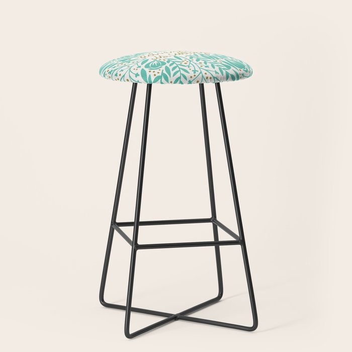 Adventure is Calling - Turquoise & Gold Palette Stool Gallery Image 1