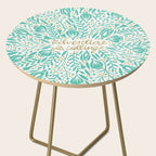 Adventure is Calling - Turquoise & Gold Palette Side Table Gallery Image 2