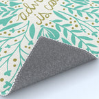 Adventure is Calling - Turquoise & Gold Palette Rug Gallery Image 4