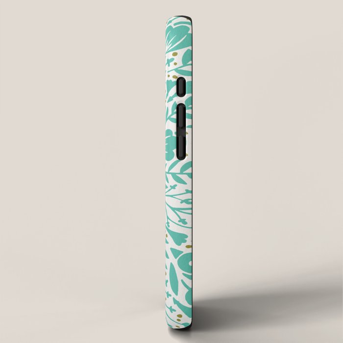 Adventure is Calling - Turquoise & Gold Palette iPhone Case Gallery Image 2