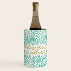 Adventure is Calling - Turquoise & Gold Palette Wine Chiller Gallery Image 1