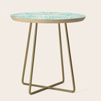 Adventure is Calling - Turquoise & Gold Palette Side Table Gallery Image 1