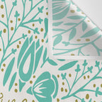 Adventure is Calling - Turquoise & Gold Palette Wall Tapestry Gallery Image 3