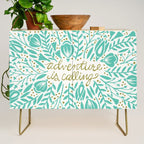 Adventure is Calling - Turquoise & Gold Palette Credenza Gallery Image 1