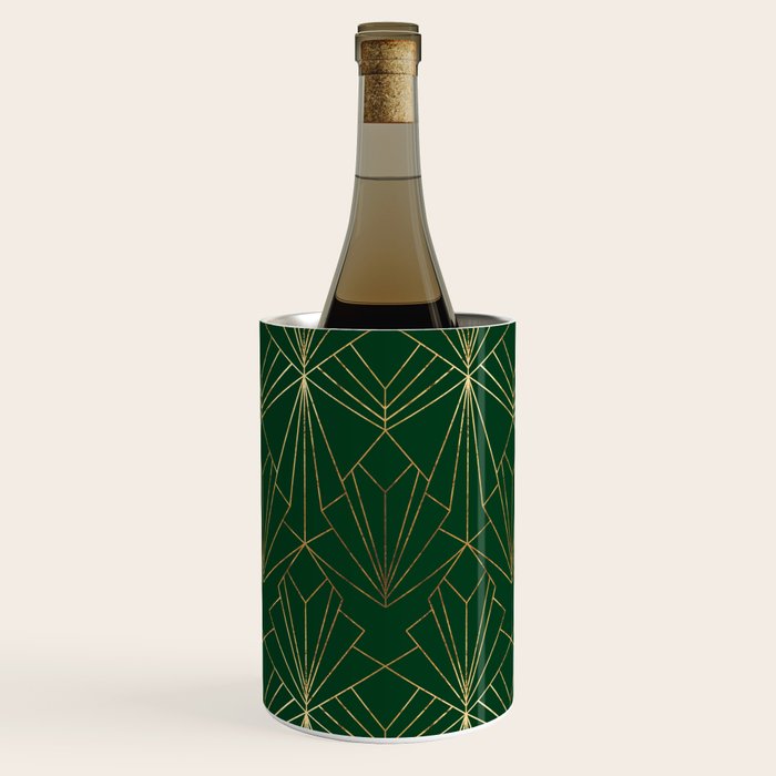 Art Deco in Emerald Green - Large Scale Wine Chiller Gallery Image 1