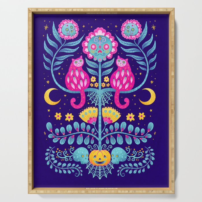 Skull Garden Serving Tray Gallery Image 1