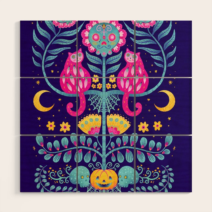 Skull Garden Wood Wall Art Gallery Image 1