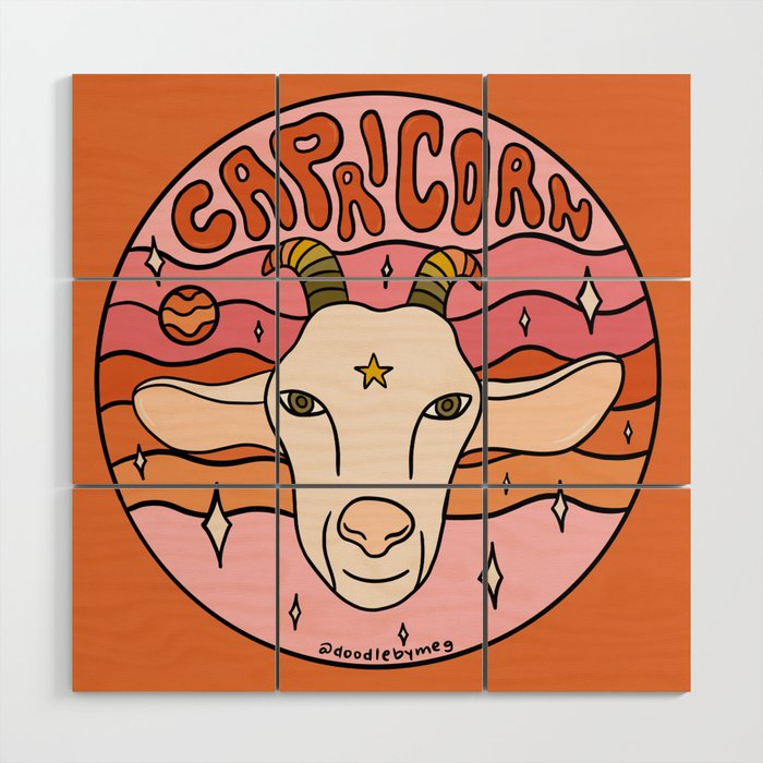 Capricorn Wood Wall Art Gallery Image 1