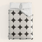 Circular Minimalism - Black & White Duvet Cover Gallery Image 6