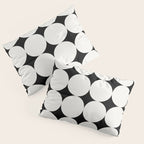 Circular Minimalism - Black & White Pillow Sham Gallery Image 3