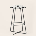 Circular Minimalism - Black & White Stool Gallery Image 1