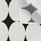 Circular Minimalism - Black & White Wall Tapestry Gallery Image 3