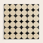 Circular Minimalism - Black & White Wood Wall Art Gallery Image 1